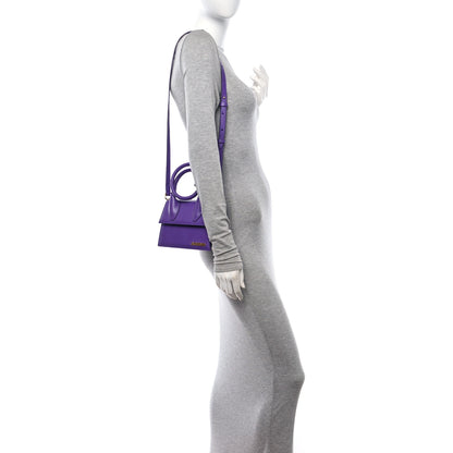 Jacquemus Smooth Calfskin Le Chiquito Noeud Purple 3 of 10