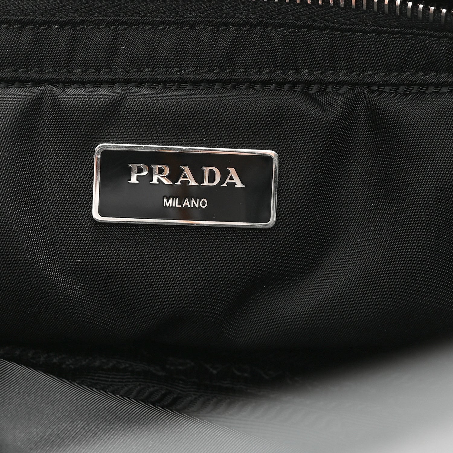 Prada Re-Nylon Nappa Triangle Quilted Padded Small Double Handled Zip Tote Black 6 of 9
