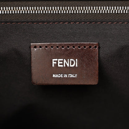 Fendi Recycled Fabric Jacquard Vitello Astro FF 1974 Large Fendi Strike Backpack Tobacco Moro Ebano 6 of 10