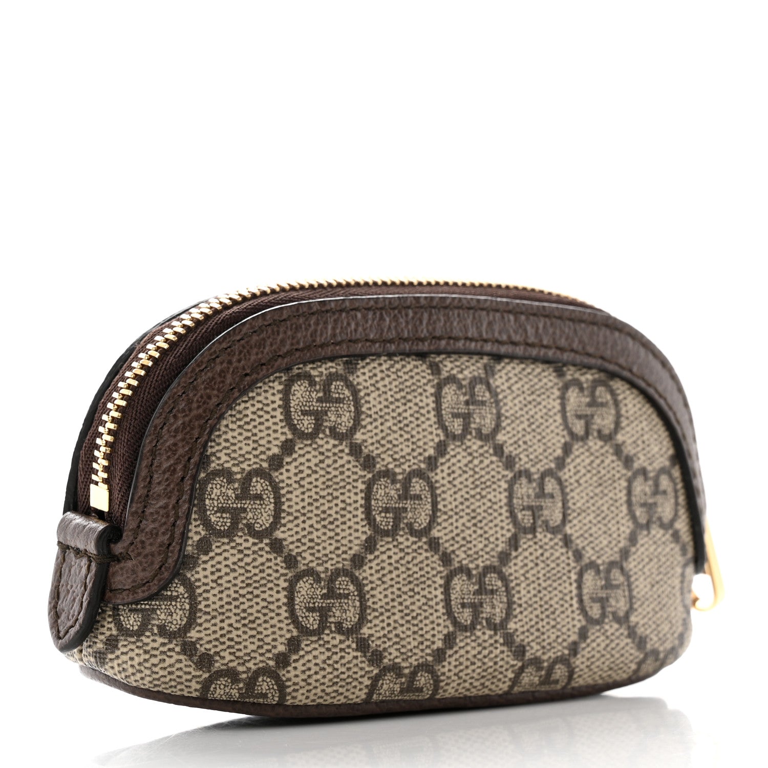 Gucci GG Supreme Monogram Web Ophidia Dome Key Pouch Beige New Acero 3 of 11