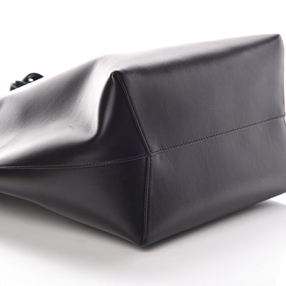 Mansur Gavriel Vegetable Tanned Calfskin Bucket Bag Black Flamma 6 of 9