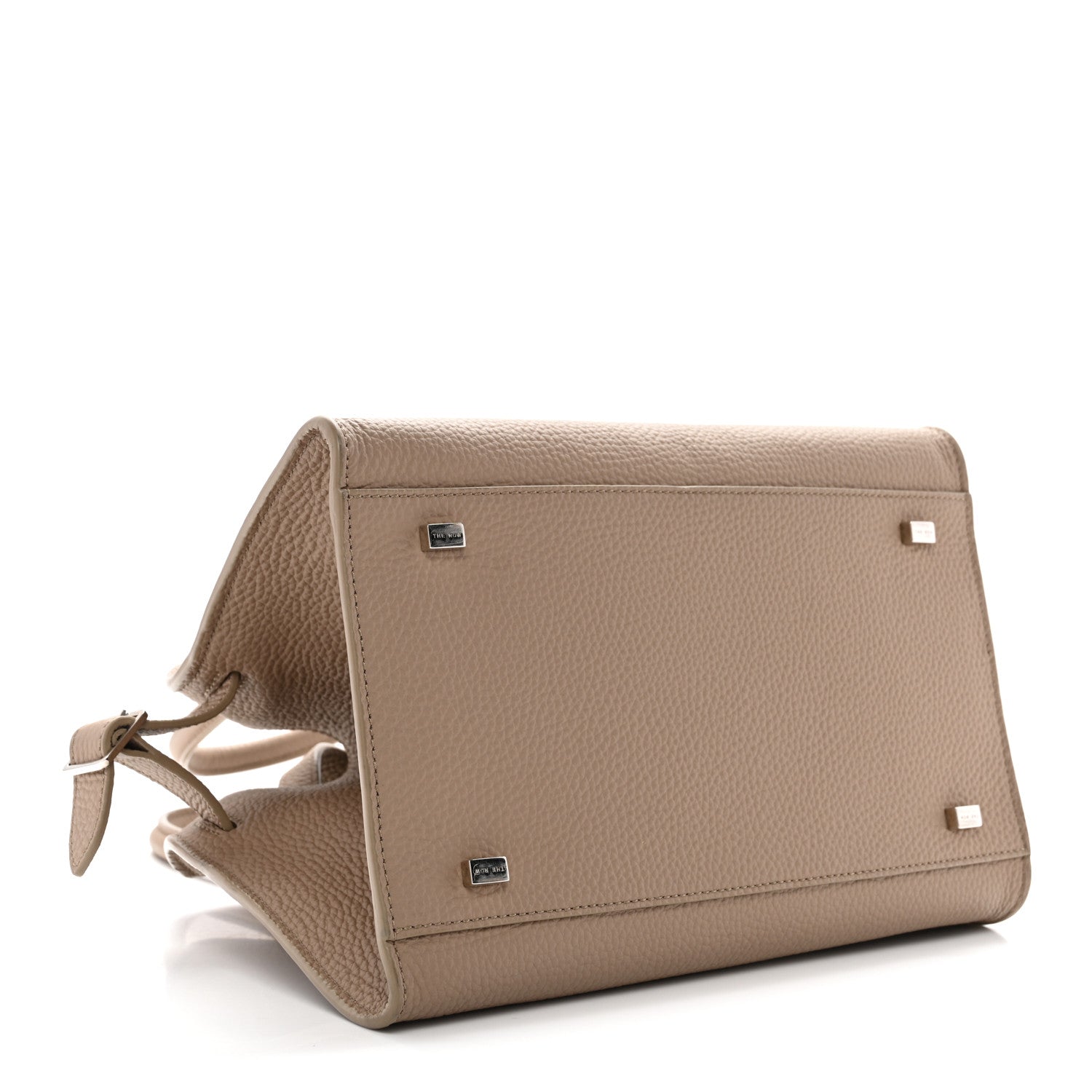 The Row Grained Calfskin Soft Margaux 10 Bag Dark Taupe 4 of 12