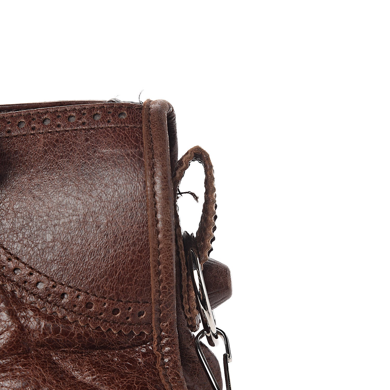 Balenciaga Agneau Giant Brogues Hardware City Chataigne 13 of 16