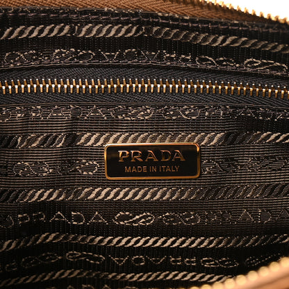 Prada Re-Nylon Saffiano Demi-lune Shoulder Bag Brown 6 of 9
