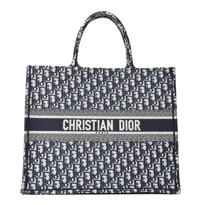 Christian Dior Oblique Book Tote Blue Multicolor 1 of 7