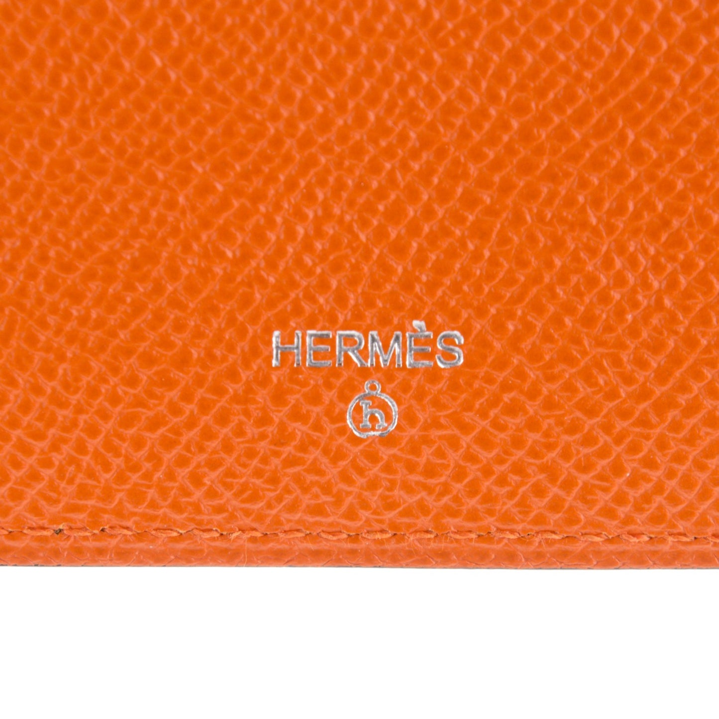 Togo Epsom Petit H Dolphin iPad Case Clutch Vert Olive Orange
