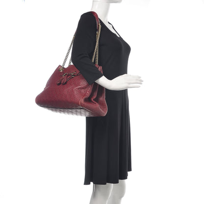 Gucci Soft Guccissima Medium Emily Shoulder Bag Classic Ruby 2 of 19