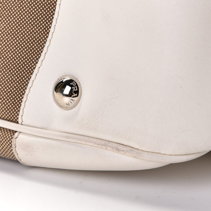 Prada Jacquard Logo Hobo White 11 of 15