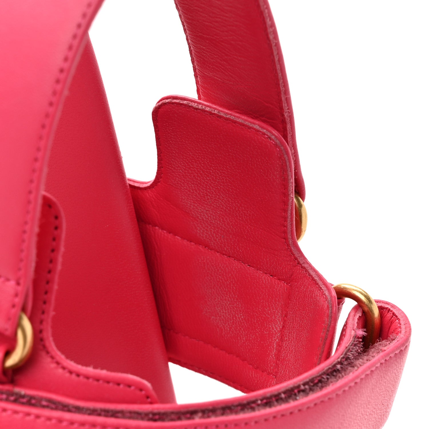 Christian Dior Lambskin Dioract Sandals 38.5 Raspberry 14 of 14
