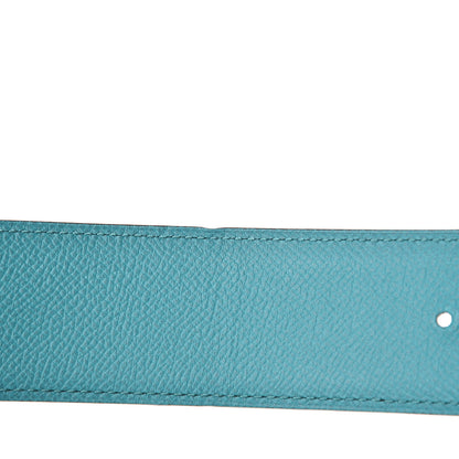 Hermes Epsom 42mm Constance H Belt 100 Bleu Paon Bleu Obscur 8 of 13