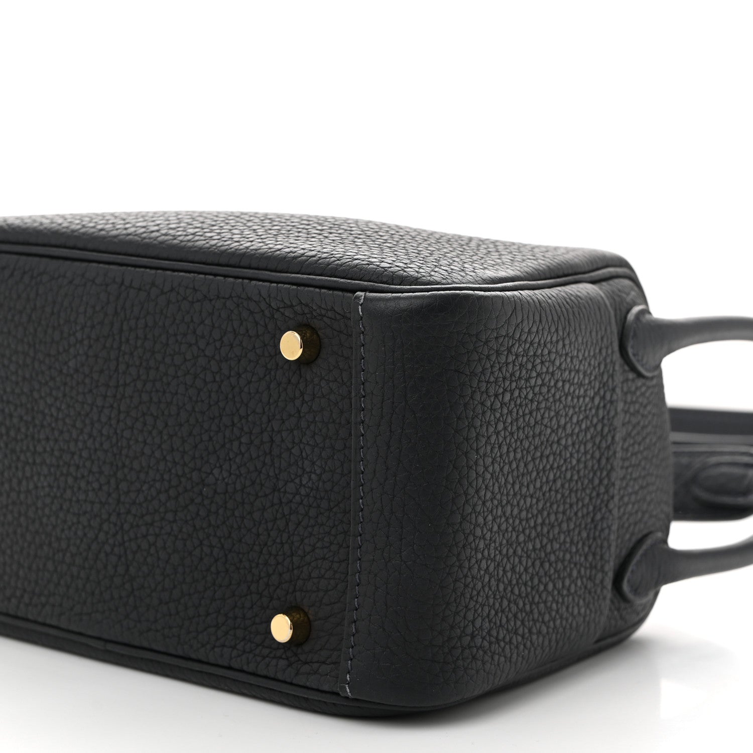 Hermes Taurillon Clemence Mini Lindy 20 Bleu Nuit 10 of 10