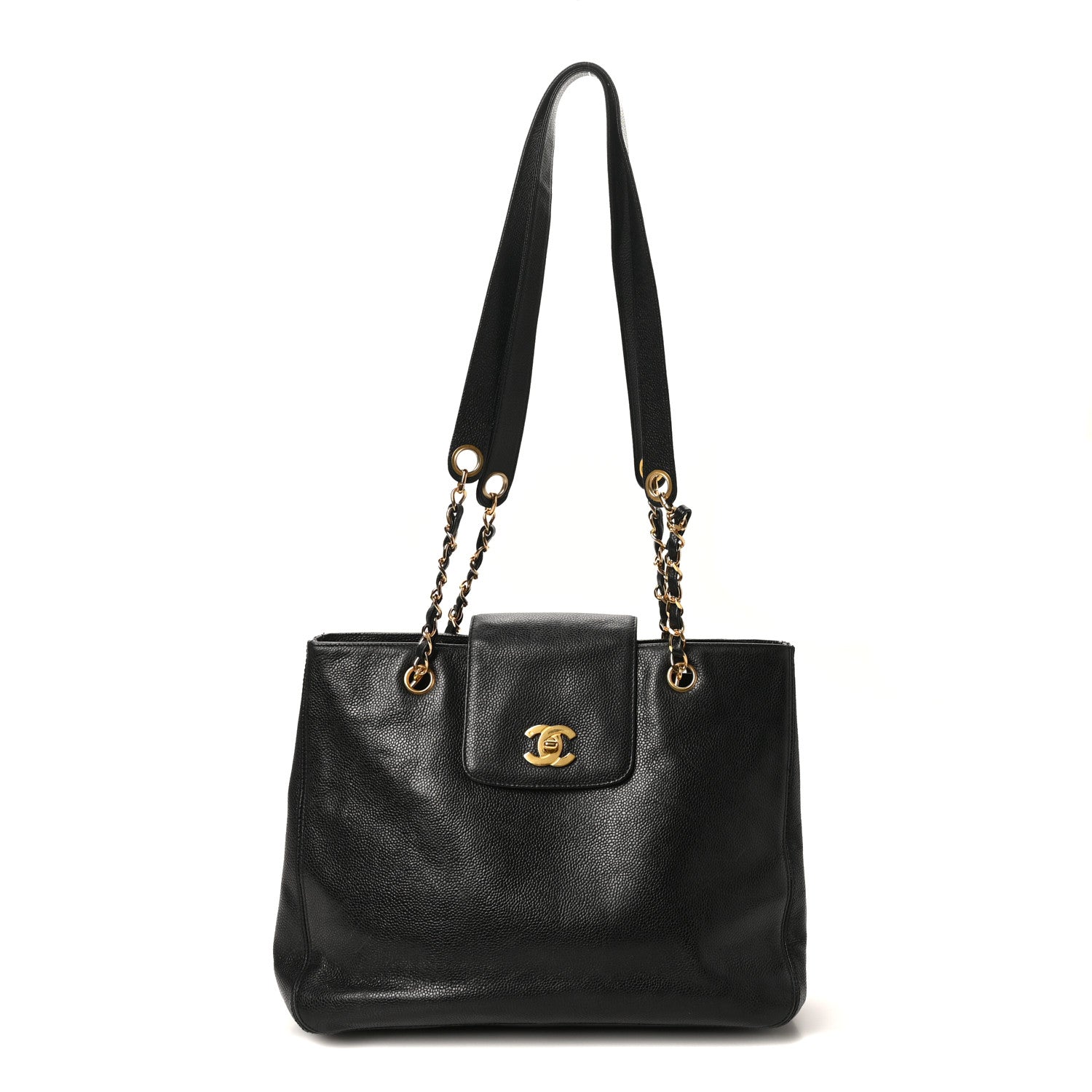 Chanel Caviar CC Shopper Tote Black 1 of 11