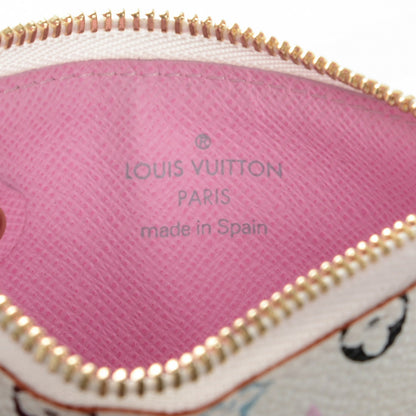 Louis Vuitton Monogram Multicolor Key Pouch White Litchi 6 of 6