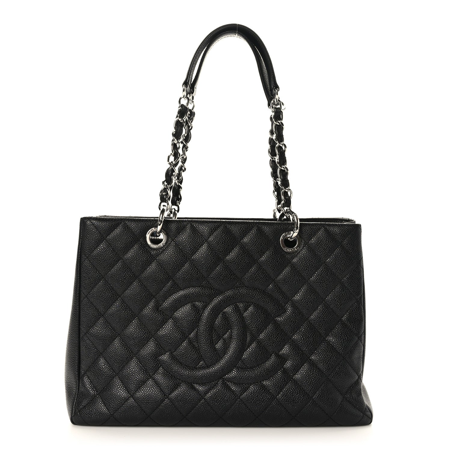 Chanel Caviar Quilted Grand Shopping Tote GST Black 1 of 9