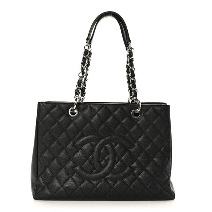 Chanel Caviar Quilted Grand Shopping Tote GST Black 1 of 9