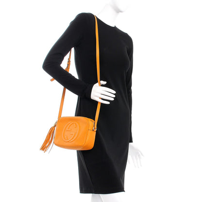 Gucci Pebbled Calfskin Small Soho Disco Bag Curcuma 2 of 12