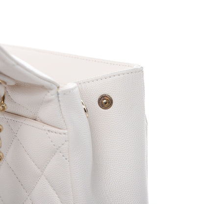 Chanel Caviar Quilted Medium Business Affinity Flap White 11 of 17