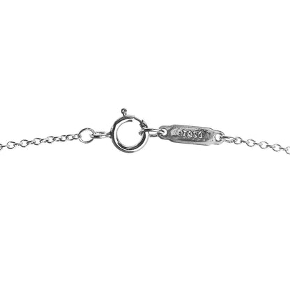 Tiffany Platinum Diamond Letters V Pendant Necklace 6 of 6