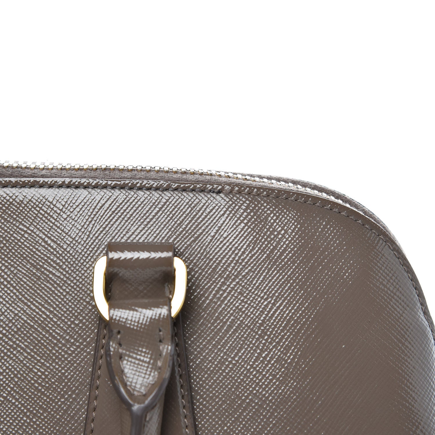 Prada Saffiano Vernice Medium Promenade Tote Argilla 13 of 16