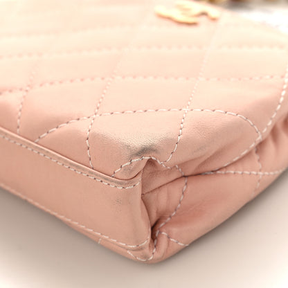 Chanel Lambskin Quilted Mini Evening Bag Pink 12 of 16