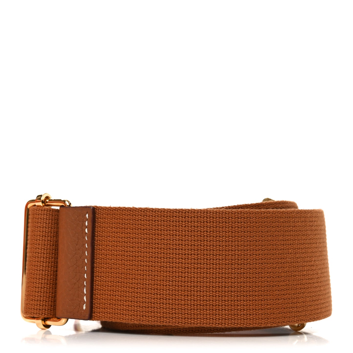 Toile Taurillon Clemence Shoulder Strap Gold