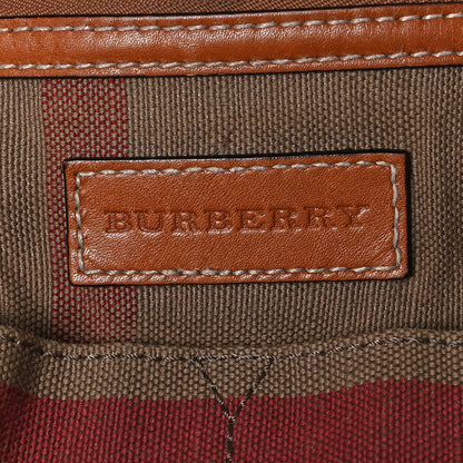 Burberry Canvas Mega Check Medium Ashby Hobo Saddle Brown 6 of 13