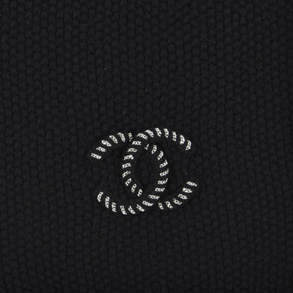 Chanel Cashmere CC Scarf Black 3 of 4