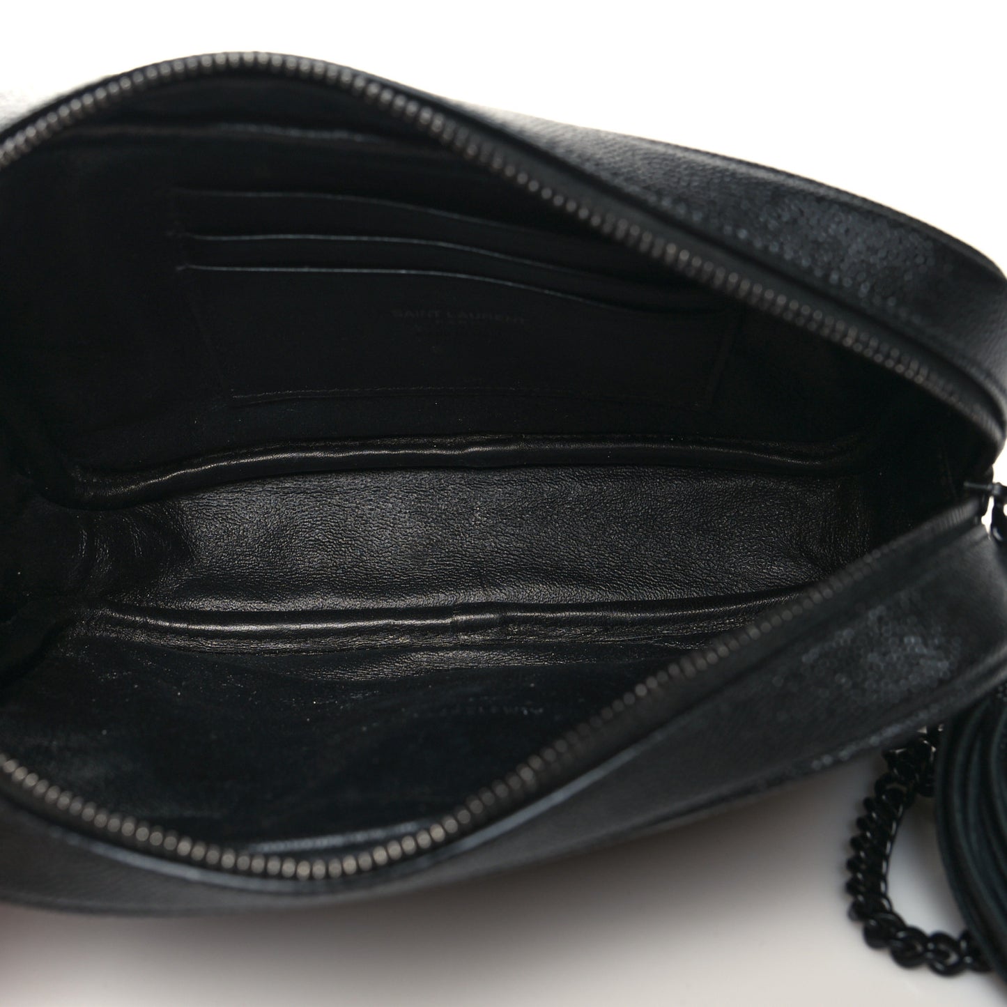 Grain De Poudre Matelasse Monochrome Monogram Mini Lou Camera Bag Black