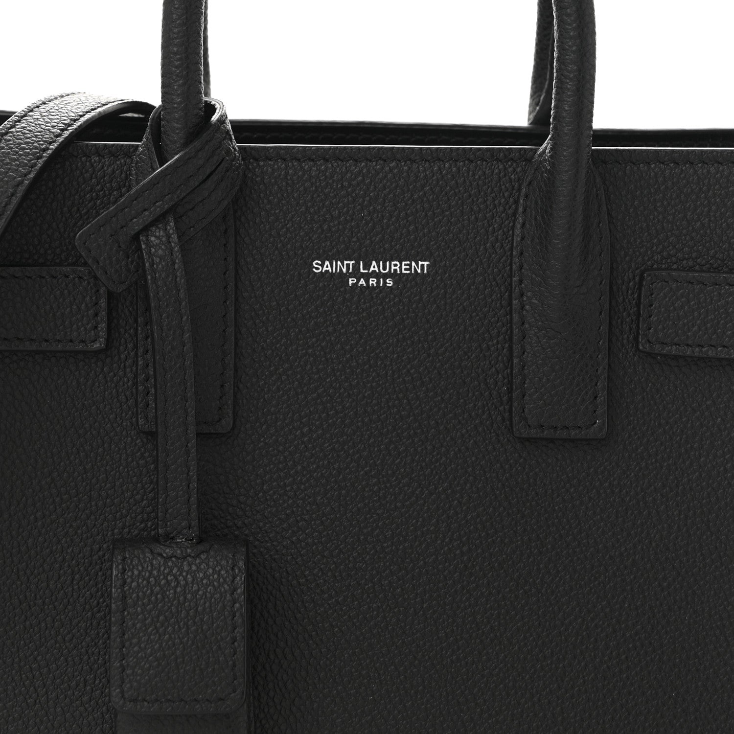 Saint Laurent Grained Calfskin Nano Sac De Jour Black 8 of 10