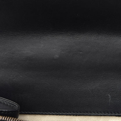 Gucci Calfskin Bamboo Web Large Dionysus Top Handle Bag Black Bright Evergreen Hibiscus Red 10 of 28