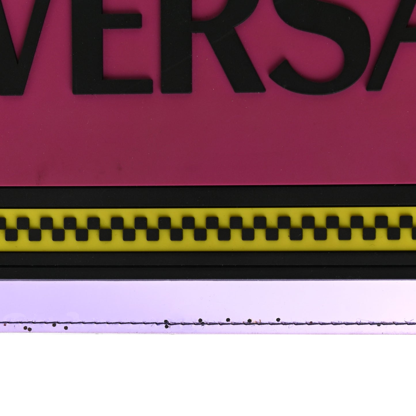 Vinyl Rubber Calfskin 90s Logo Pouch Multicolor
