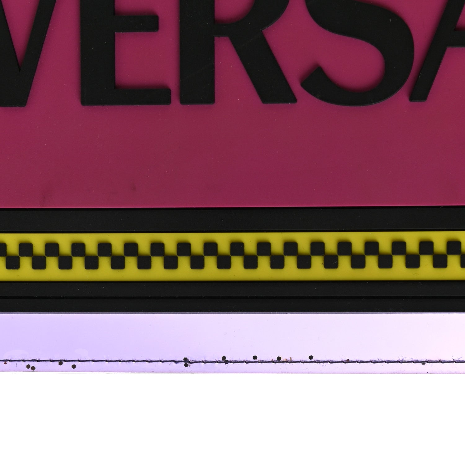 Versace Vinyl Rubber Calfskin 90s Logo Pouch Multicolor 7 of 9
