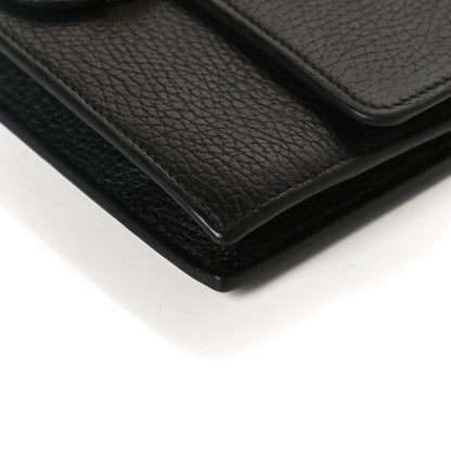 Gucci Dollar Calfskin Interlocking G Chain Wallet Black 11 of 12