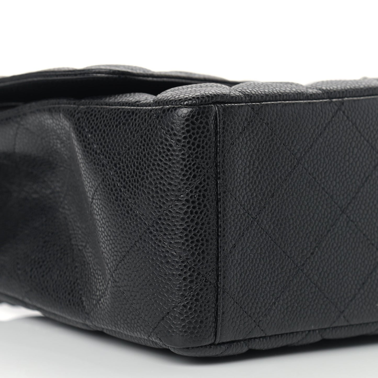 Caviar Quilted Maxi Double Flap Black