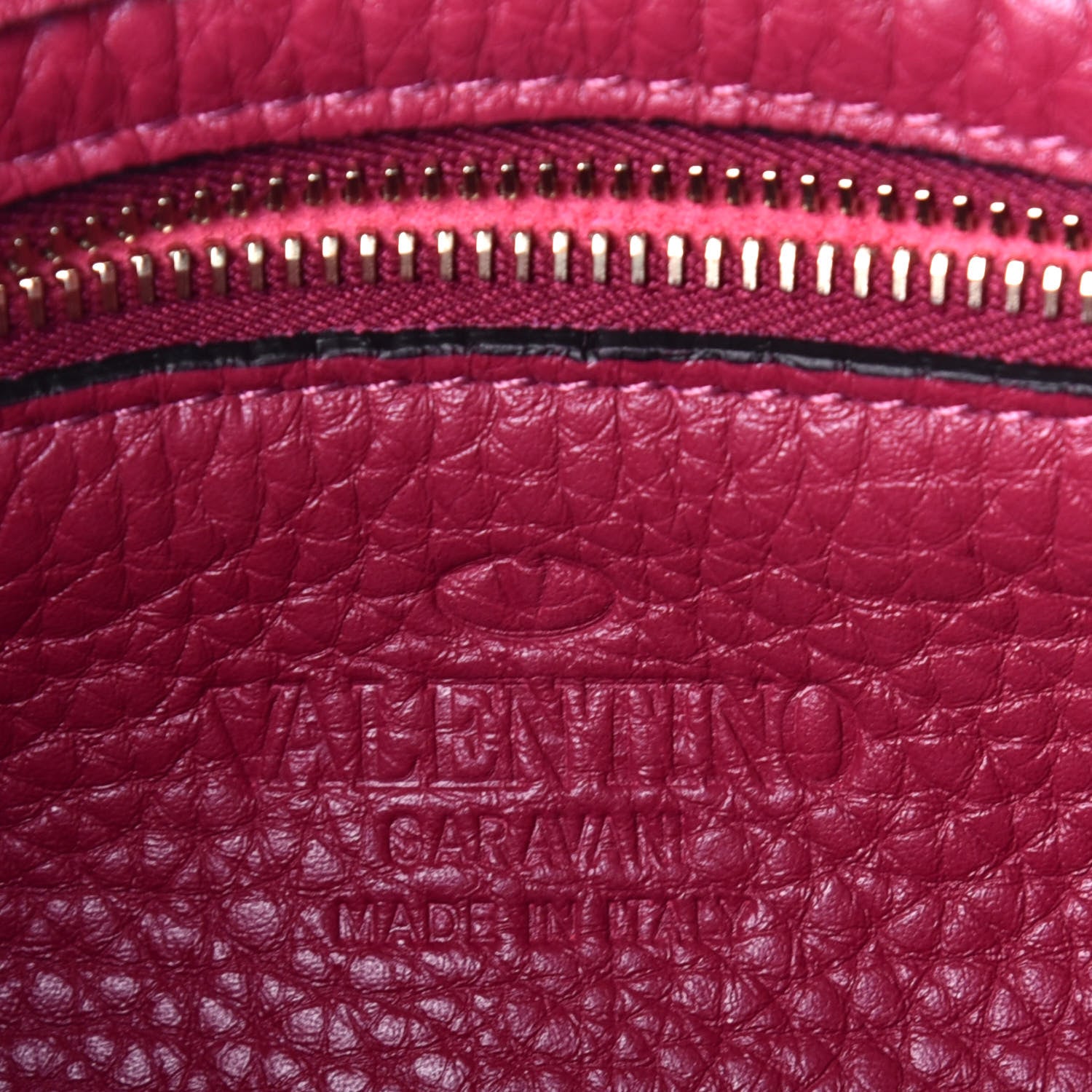 Valentino Garavani Pebbled Calfskin Mini Rockstud Flip-Lock Messenger Bag Raspberry 6 of 8