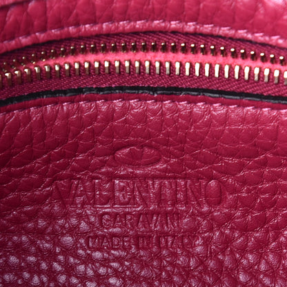 Valentino Garavani Pebbled Calfskin Mini Rockstud Flip-Lock Messenger Bag Raspberry 6 of 8
