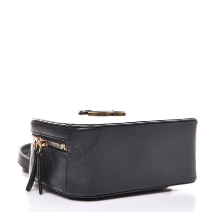 Chanel Shiny Calfskin Goatskin Small Coco Curve Vanity Bag Black 4 of 7