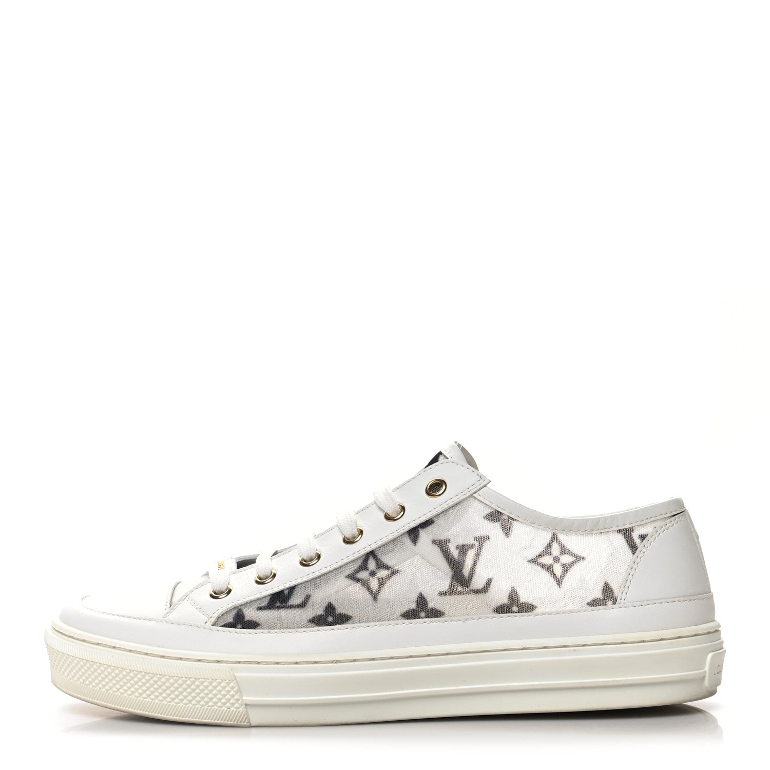 Louis Vuitton Technical Fabric Calfskin Monogram Stellar Sneakers 40 Black 1 of 8