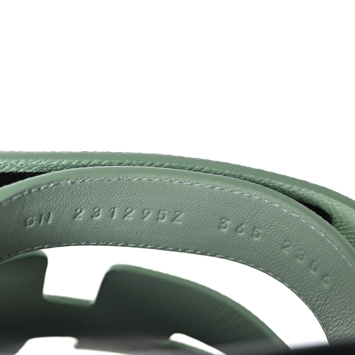 Hermes Epsom Womens Chypre Sandals 36.5 Vert Jade 6 of 9
