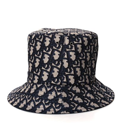 Christian Dior Oblique Reversible Teddy-D Brim Bucket Hat 58 Blue 9 of 12