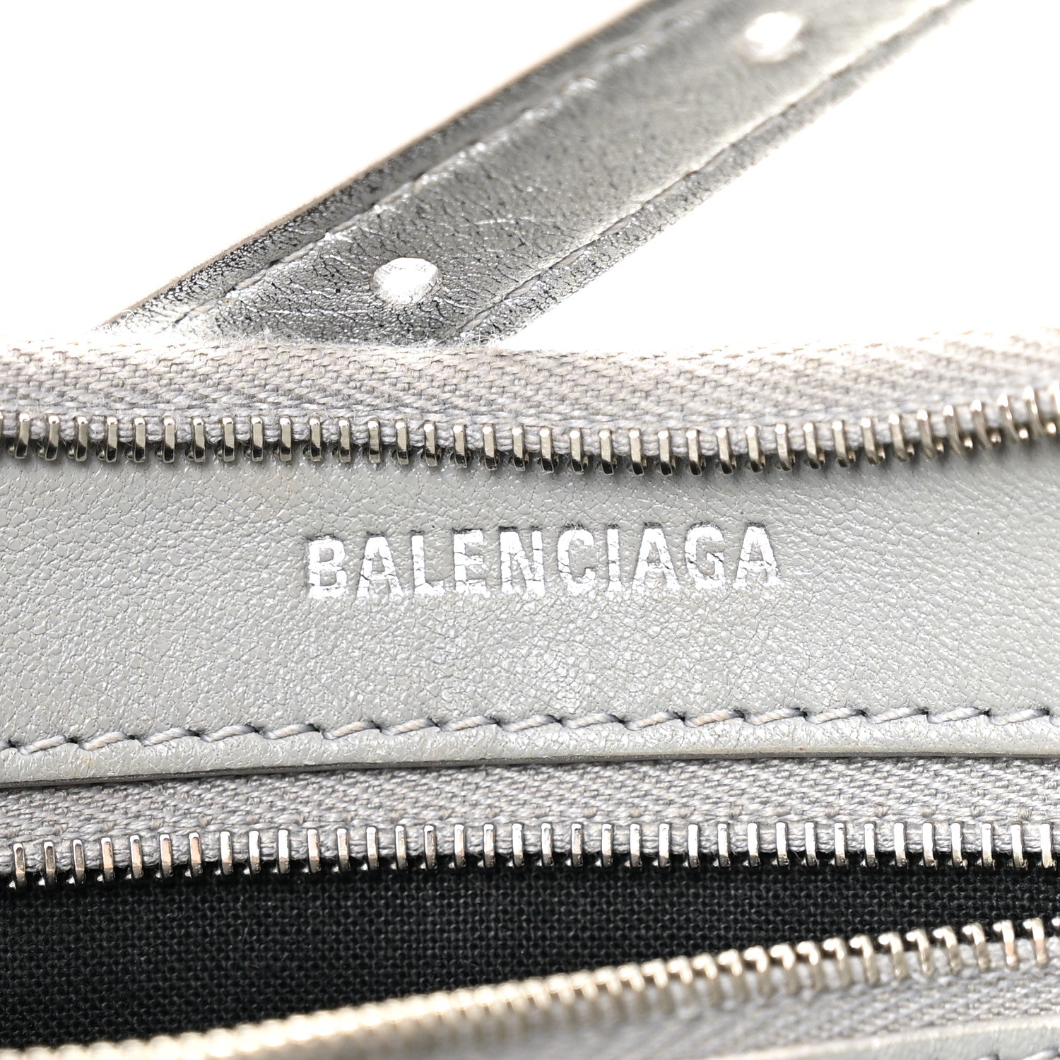 Balenciaga Metallic Calfskin Mary Kate Shoulder Bag Silver 6 of 13