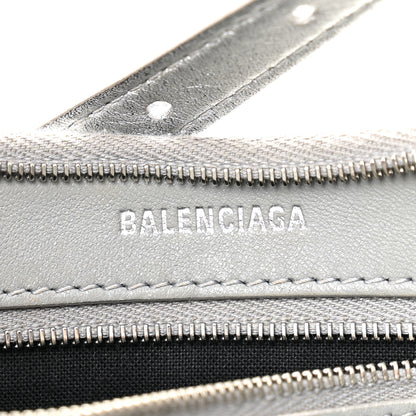 Balenciaga Metallic Calfskin Mary Kate Shoulder Bag Silver 6 of 13