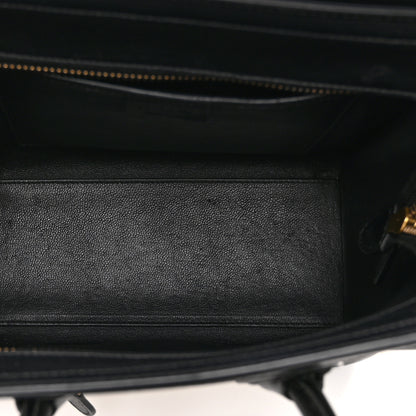 Celine Elephant Calfskin Nano Tri-Color Luggage Yellow 5 of 10