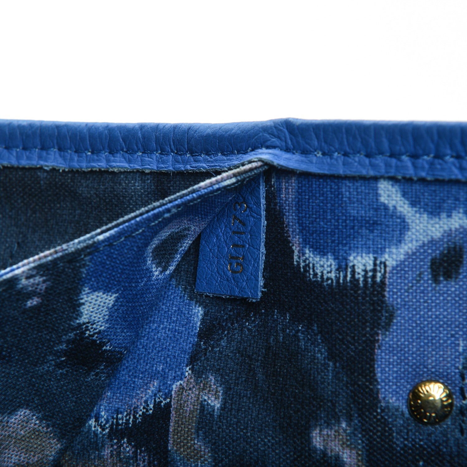 Louis Vuitton Monogram Articles de Voyage Ikat Neverfull MM Grand Blue 7 of 8