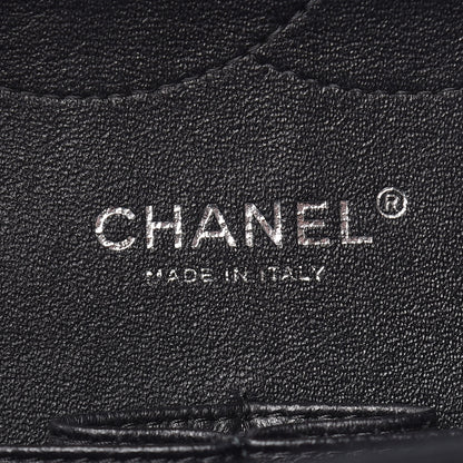 Chanel Striated Patent Quilted Jumbo Double Flap Black 6 of 16