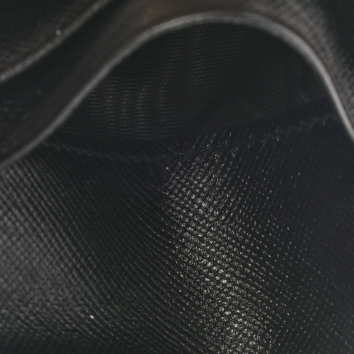 Saffiano Metal Compact Zip Around Wallet Black