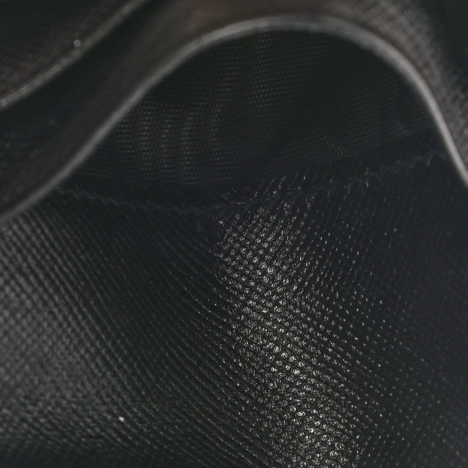 Prada Saffiano Metal Compact Zip Around Wallet Black 9 of 9