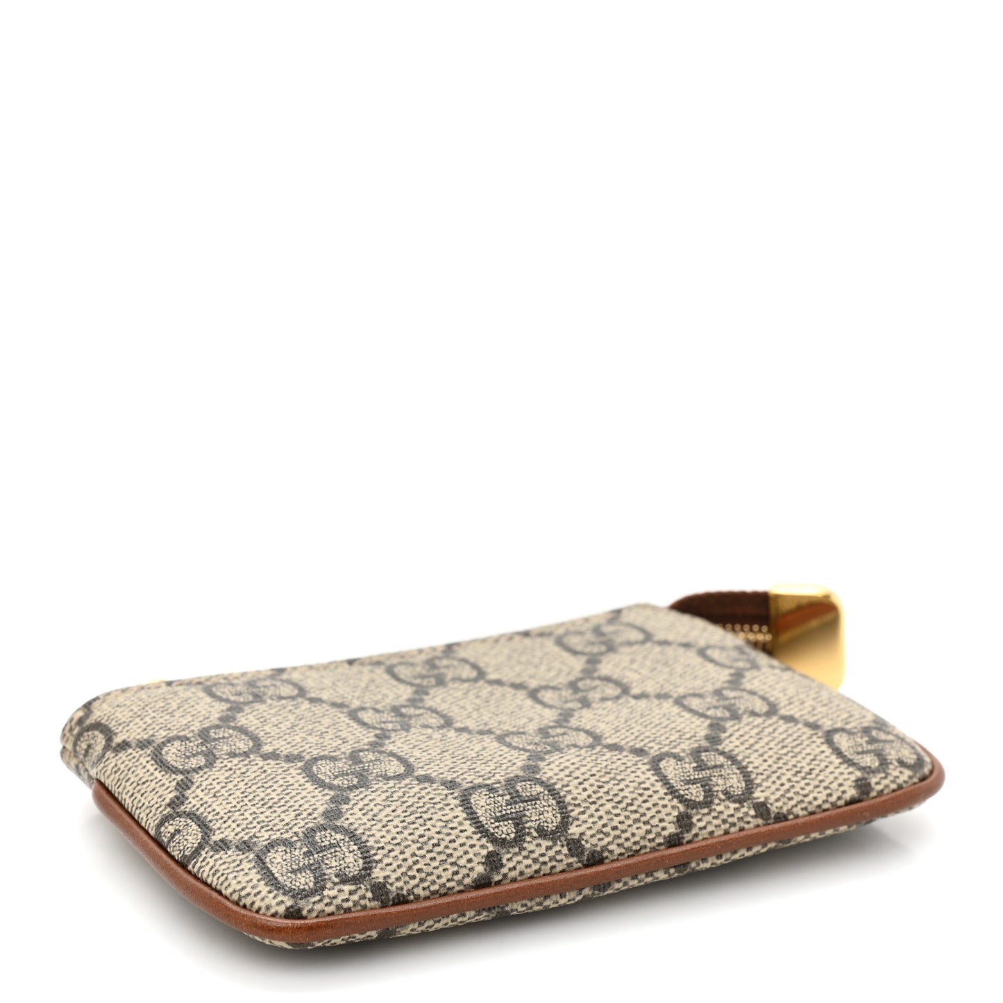 GG Supreme Monogram Key Case Brown