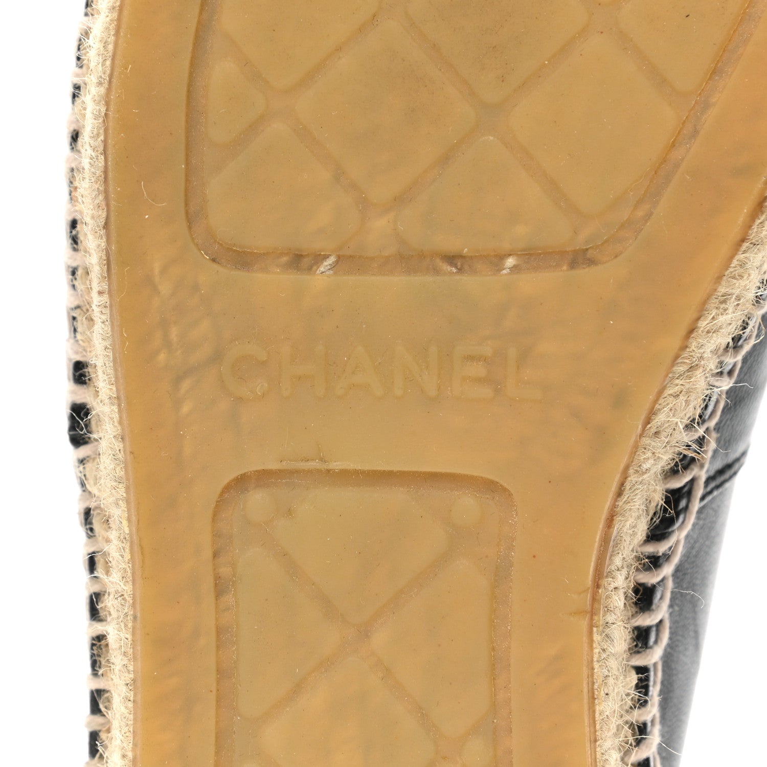 Chanel Lambskin CC Espadrilles 37 Black 6 of 10