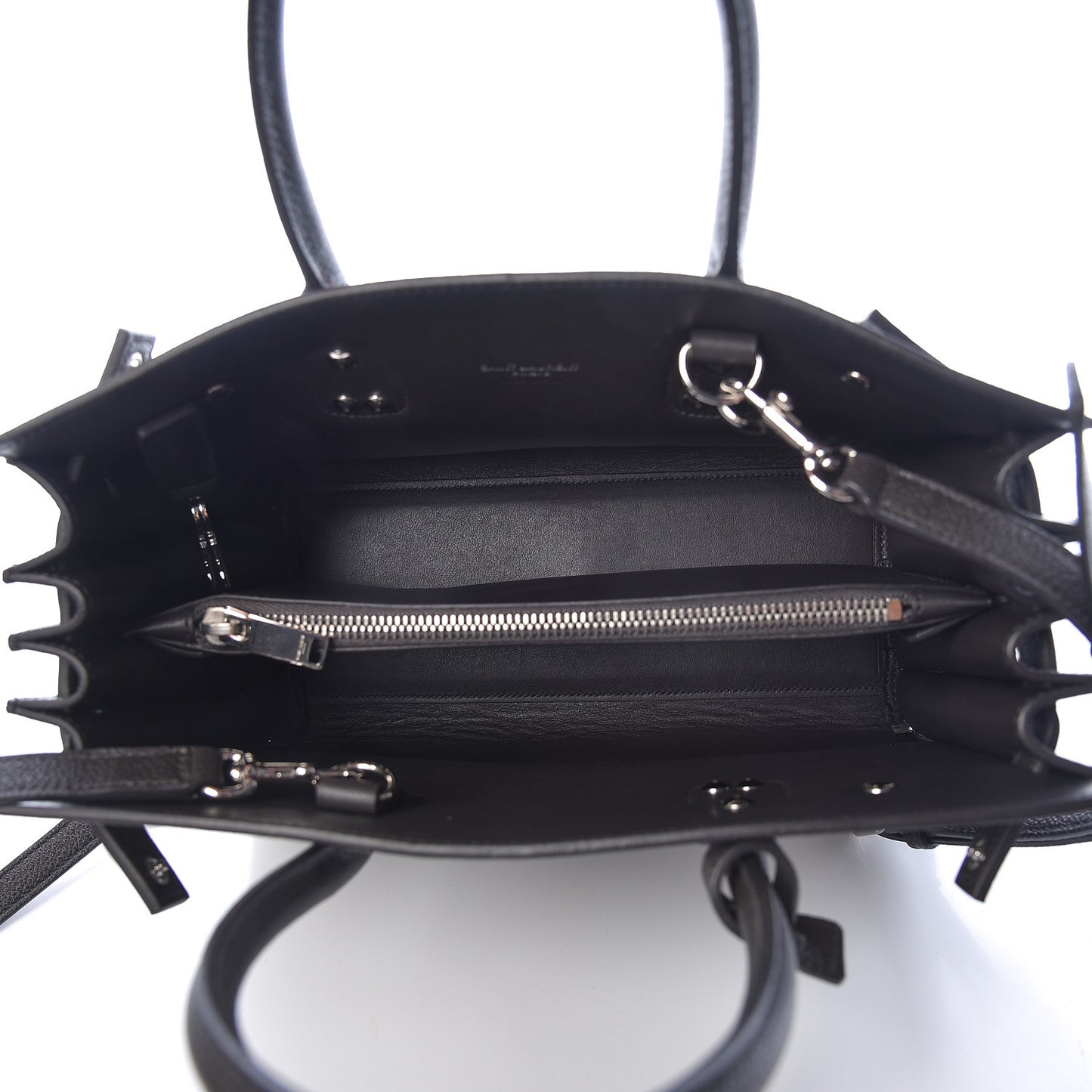 Grained Calfskin Baby Sac De Jour Coal